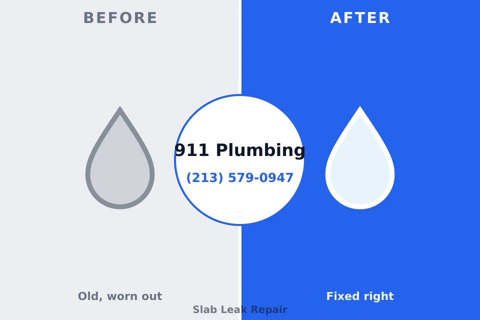 Before and after: plumbing company Cypress, CA